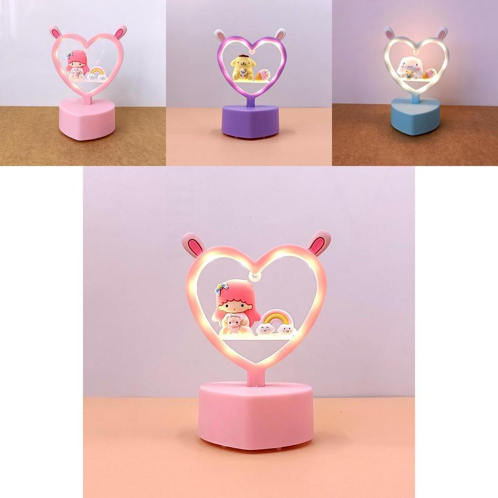Cute Diy Bunny Ears Cartoon Led Night Light Toy For Kids Creative And Romantic Birthday Gift