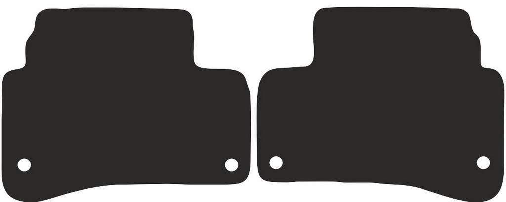 Rear Floor Mats For Mercedes S W222 Sedan 2013-2020