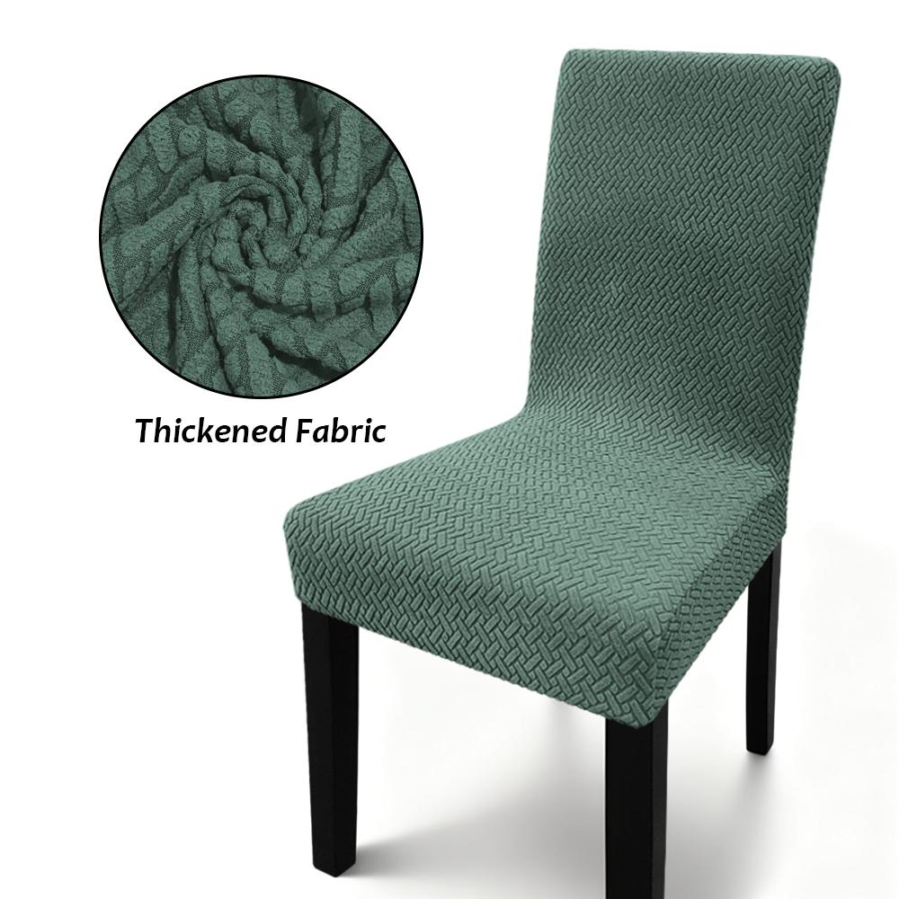 

Jacquard High-Back Chair Cover for Dining Room Elastic Chair Cover for Dining Room Elastic Spandex Kitchen Chair Cover New 1pc