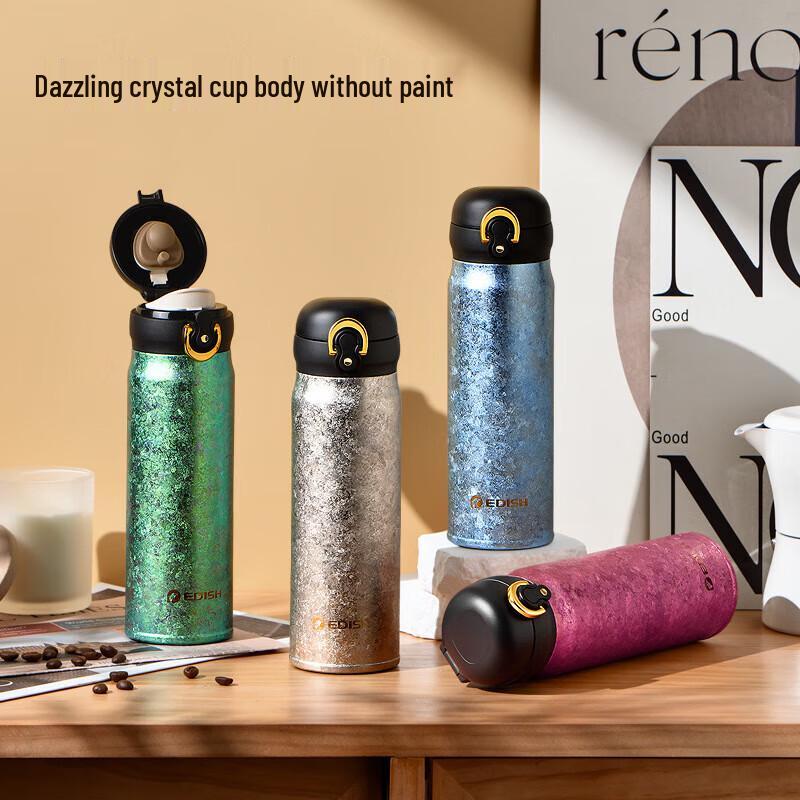 TiLe Pure Titanium Pop-up Insulated Water Bottle