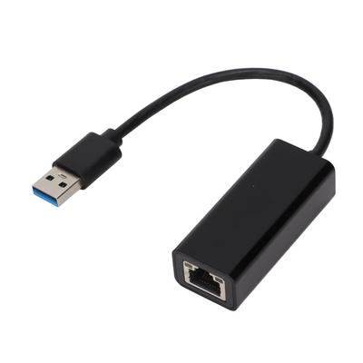 Adaptador Ethernet USB 3.0 a RJ45 Ethernet 1000Mbps Conmutador de transmisión estable Adaptador LAN para Win