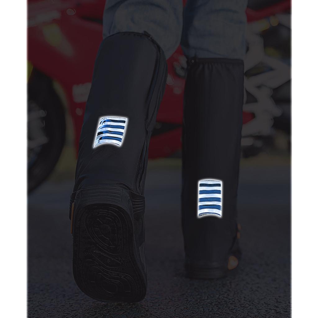 Reusable Boot Cover Nonslip Rain Shoe Cover Rain Gear with Zippers Watertight Folding Rain Snow Watertight Shoe Cover