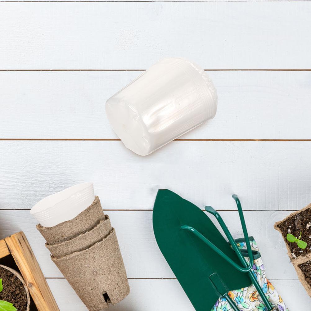 10Pcs Transparent Plastic Plant Pot Insert Liner Clear Planter Basket Insert Replacement Flower Pot Basket Liner