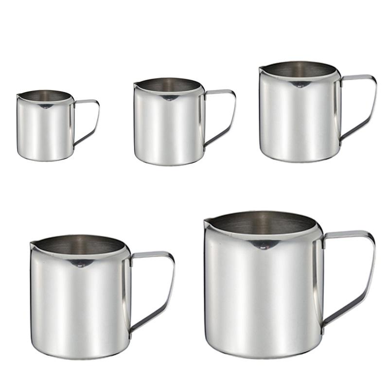 Stainless Steel Milk Jug Cup Frother Coffee Latte Art Flower Cup Espresso Cappuccino Maker Milk Foamer Pitcher 60/90/150/300ml