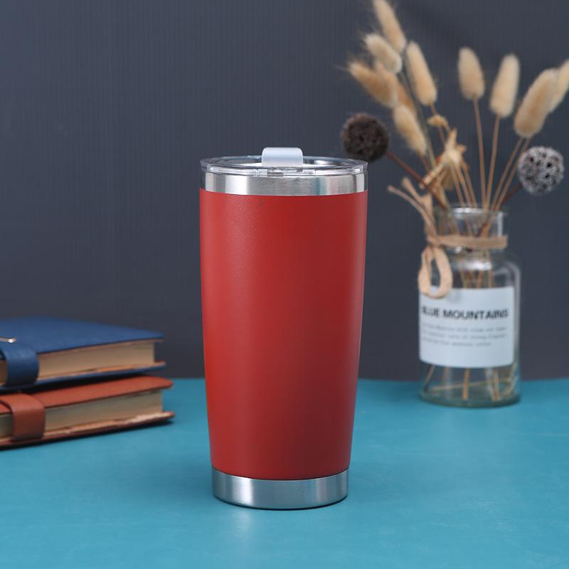 20oz 304 Stainless Steel Vacuum Insulated Car Cup - Customizable, Portable Beer Cup
