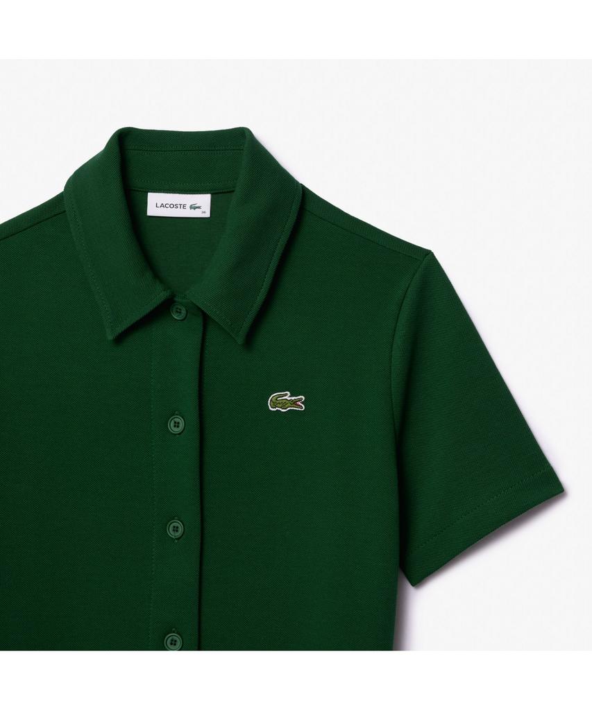 LACOSTE Women'S Double-Sided Pique Short Sleeve Shirt Dress Ef6922-55G 132