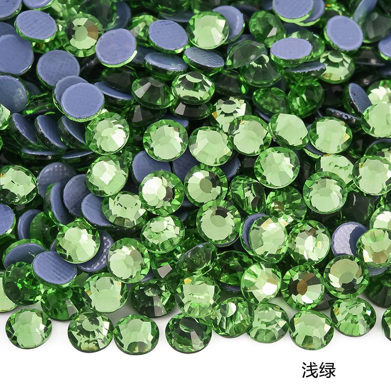 Imitation Austrian Hot Diamond Manicure Glass Flat Bottom Drill Adhesive Rhinestone Diy Clothing Accessories Hot Melt Adhesive Bottom Drill