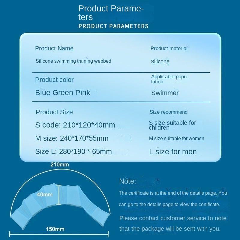 water sports equipment Silicone Swimming Pool Sport Professional Training Finger Hand Webbed Gloves Men Women Sport Professional