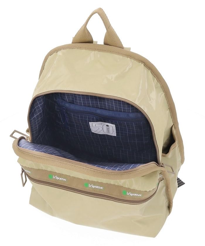 Officiell Ryggsäck BASIC 50TH Khaki Shine GRATIS [LeSportsac] RYGGSÄCK/7812 Dam