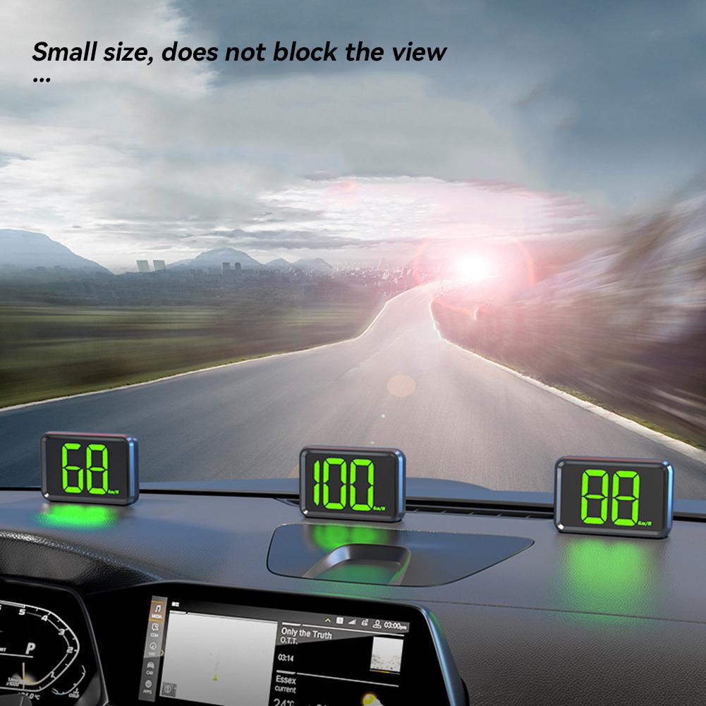 Car Speedometer HUD Head Display Digital GPS Speed Meter KMH MPH Dispaly for Truck Motorcycle Plug and Play Auto Part Accessories