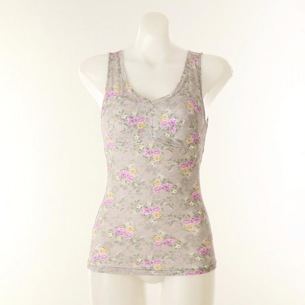 Wacoal Modal Flower Print Cup Running Wlgc285r Braun/85