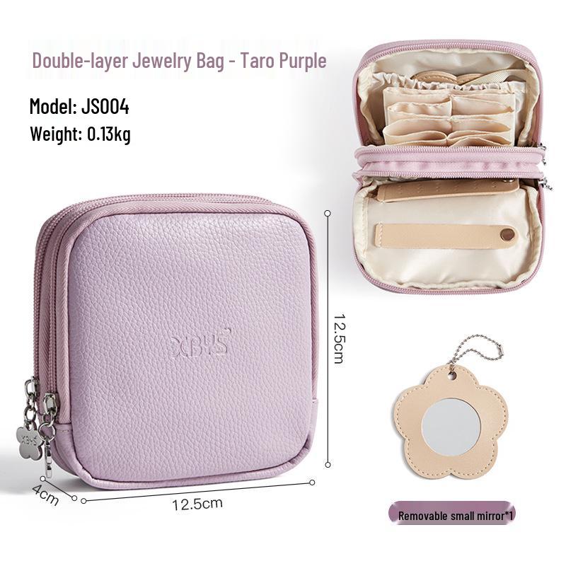 

Большая сумка для хранения ювелирных изделий на всю жизнь для браслетов, ожерелий и колец фиолетовый
