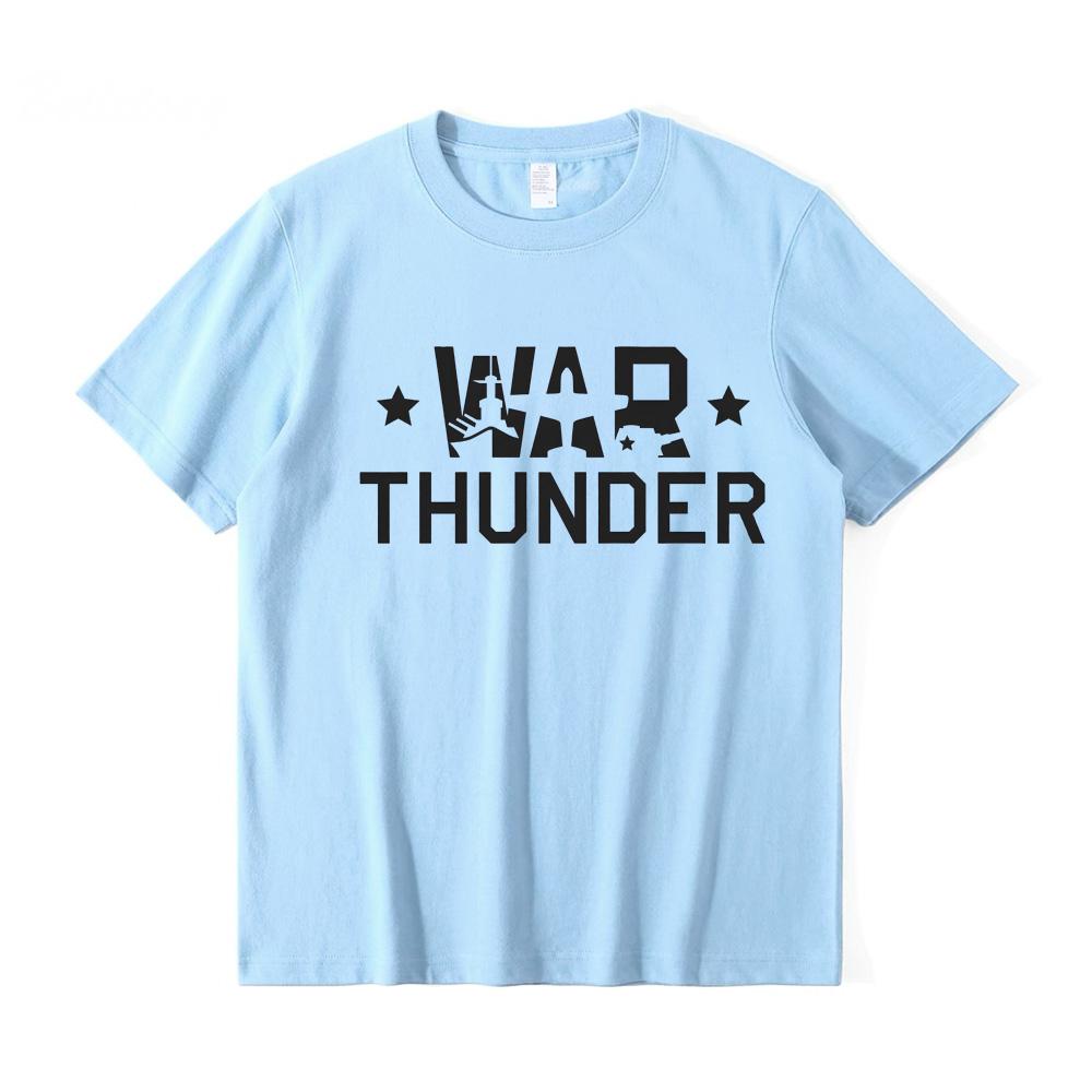 War Thunder 2025new style T-shirt Summer 100%Cotton short sleeve Graphic Printing Round Neck T-shirt Comfortable camiseta hombre
