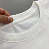 Women's White Round Neck Puppy Print T-Shirt - Short Sleeve, Loose, Versatile, Slimming Top for Spring/Summer