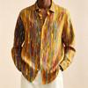 Fashion Unisex Long Sleeved Shirt with European and American Style Print Men's Women's Long Sleeved Shirt Unisex Clothing Top