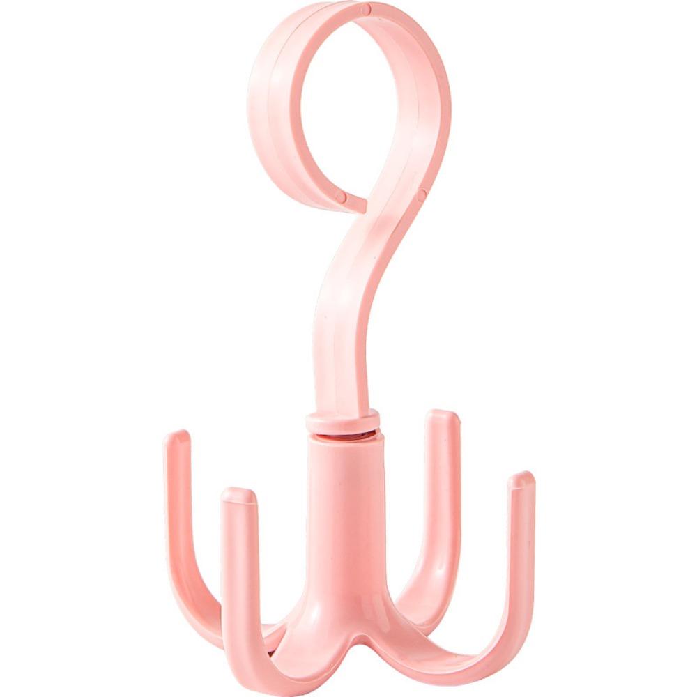 Plastic Rotatable Hanger Hooks Space Saving Spinner Hanger Coat Hooks Four Claw Hooks  Closet