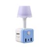 Smart Voice Multi-Color Night Light Cube with USB & LED Eye-Protection Lamp