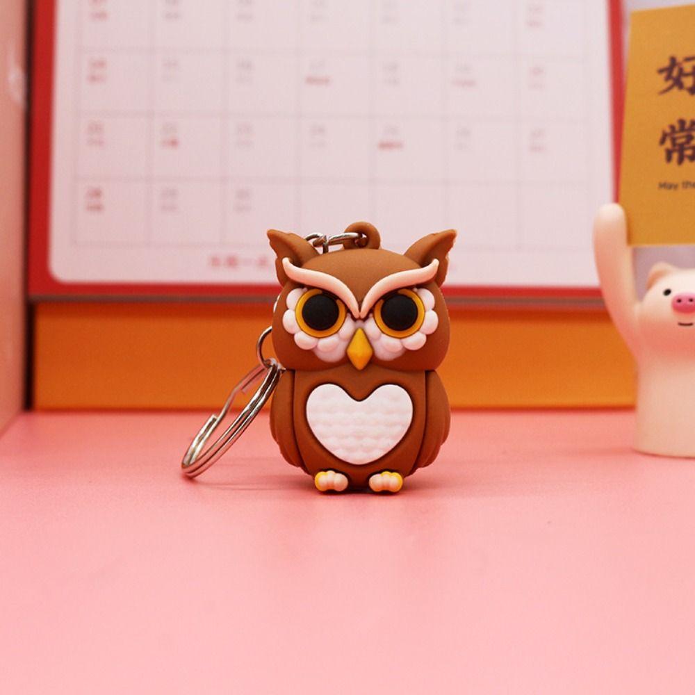 

With Keychain Cartoon Pencil Sharpener Animal Shape Pencil Cutter Kawaii Student Supplies Owl
