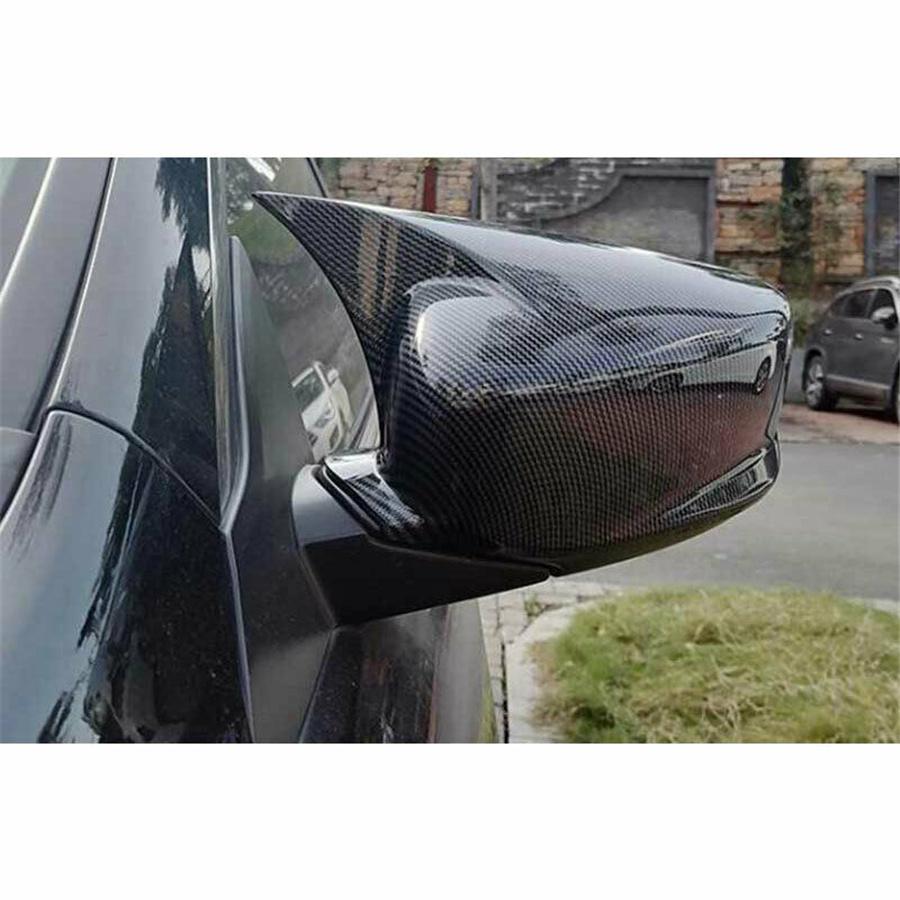 For Honda Accord 2013-2018 Carbon Fiber Look OX Horn Rear View Side Mirror Cover