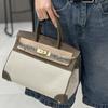 2026 Neuer Stil Damen Tasche Oberste Schicht Rindsleder Togo Leder Passende Metall Schnalle Handtasche
