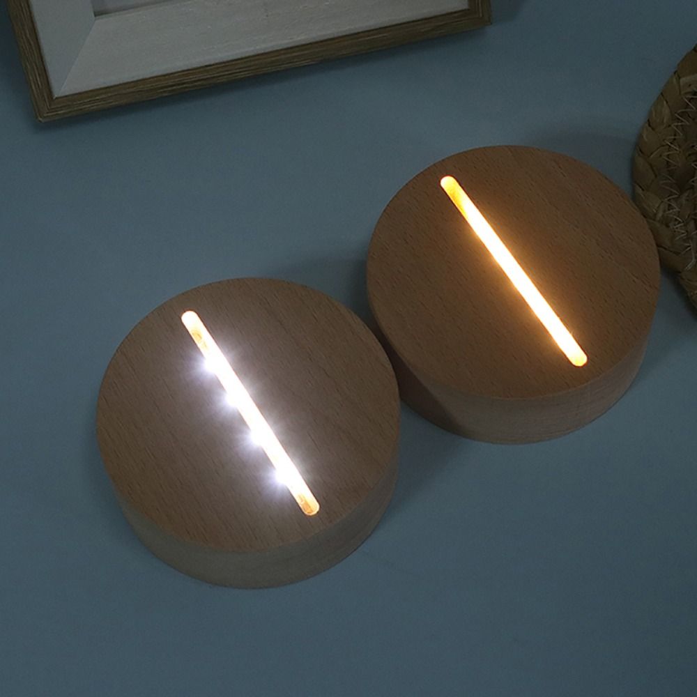 Night Light Wooden Led Base DIY Installation Light Base Durable Lamp Socket  Home Decor