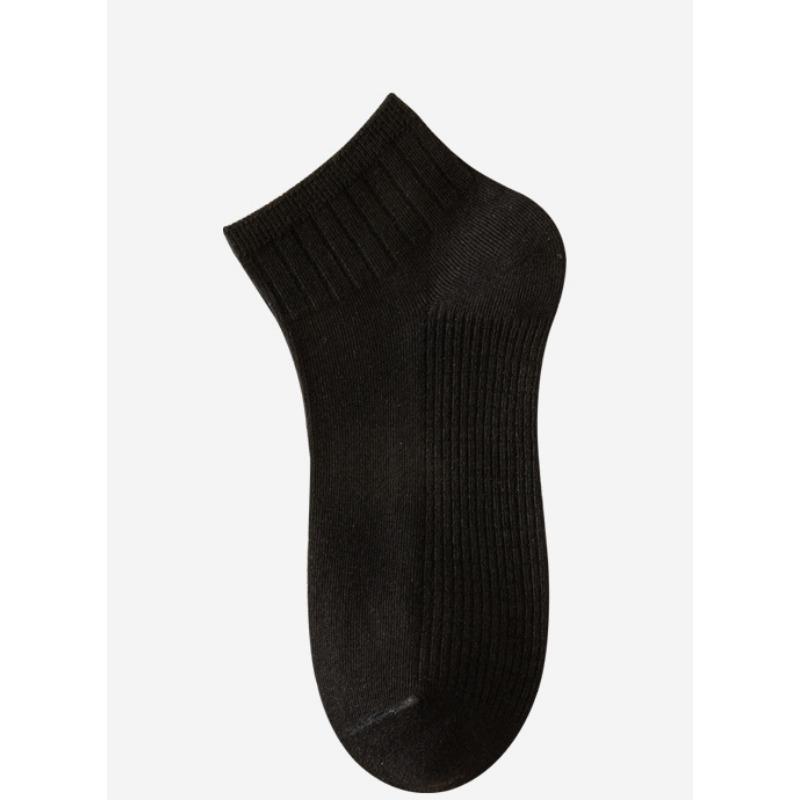 Women's Spring and Summer Short Socks Milk Tea Series Solid Color Double-needle Vertical Combed Cotton Women's Socks