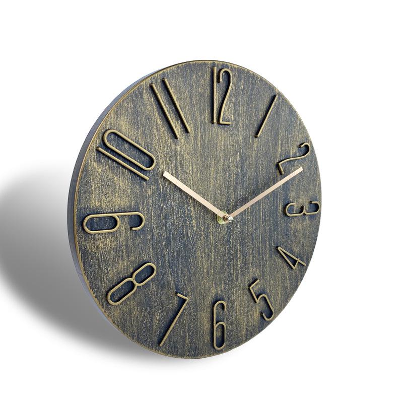 30cm Silent Quartz Wall-Mounted Clock for Living Room