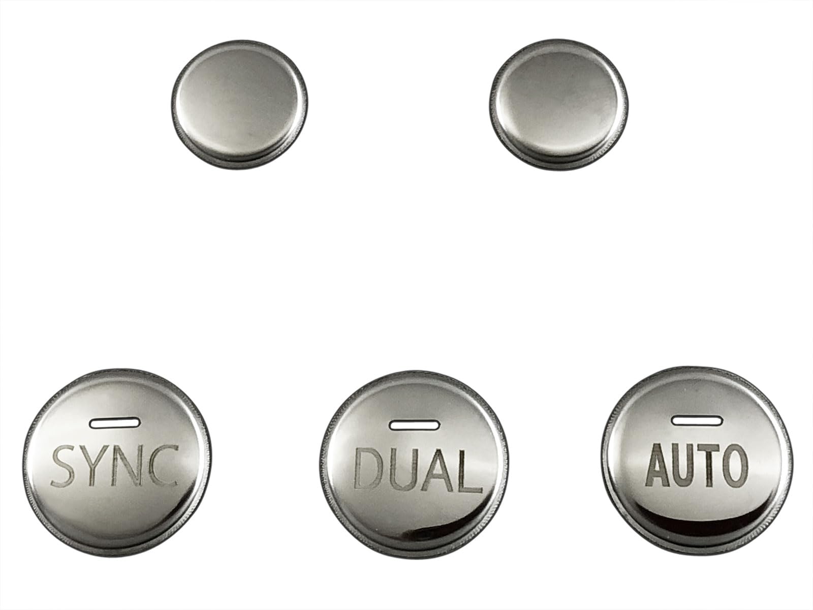 

BRIGHTZ Stainless Steel Plated Air Conditioning Navigation Dial Switch Covers for Toyota Camry Ultra-Mirror (4-Piece Set) AXVH70/AXVH75 (Late Model)