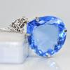 Lab CREATED 110.9 Ct CERTIFIED Blue Topaz Pear Pendant A Grade Jewelry Gems MY-PD-122-NS