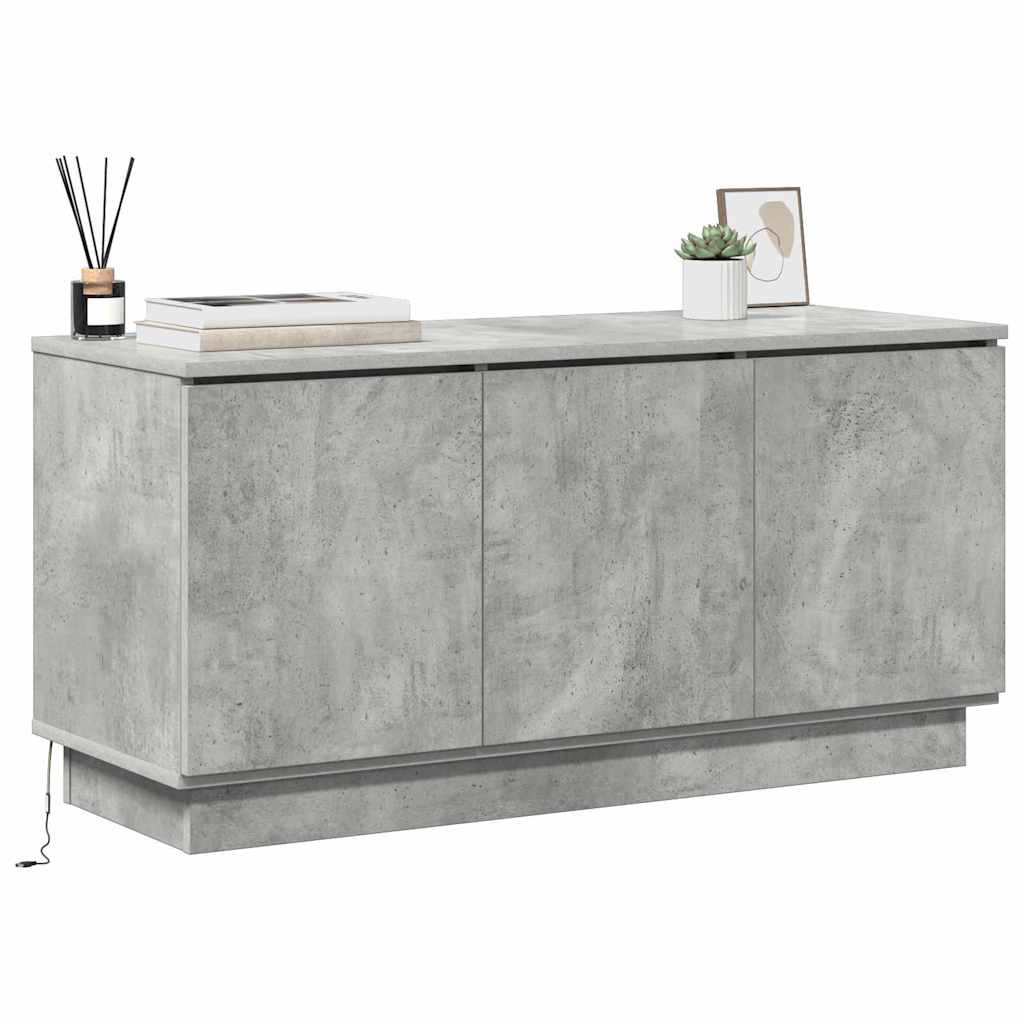 TV Stand 100 x 38 x 49 cm Concrete Grey Engineered Wood