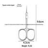 Stainless Steel Eyebrow & Nose Hair Trimmer Scissors with Round Head