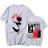Camiseta de Rapper Playboi Carti Música Álbum Whole Lotta Red Camisetas Gráficas Unisex Moda Mujer Hip Hop Camiseta Oversize Streetwear