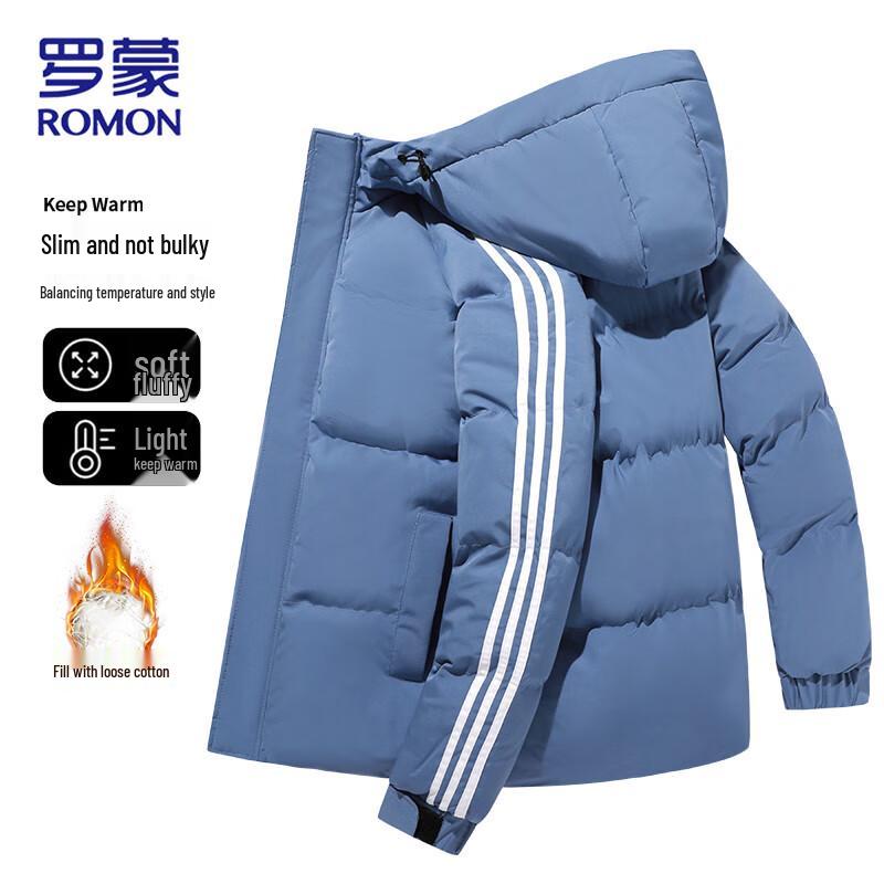ROMON Men's Hooded Padded Winter Jacket