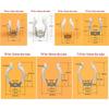 5Pcs Fixing Clips Spring Terry Clip Clamp Holders With Rubber Protection Lamp Tube Clip T3/T4/T5/T6/T7/T8/T9/T10 Base Tool