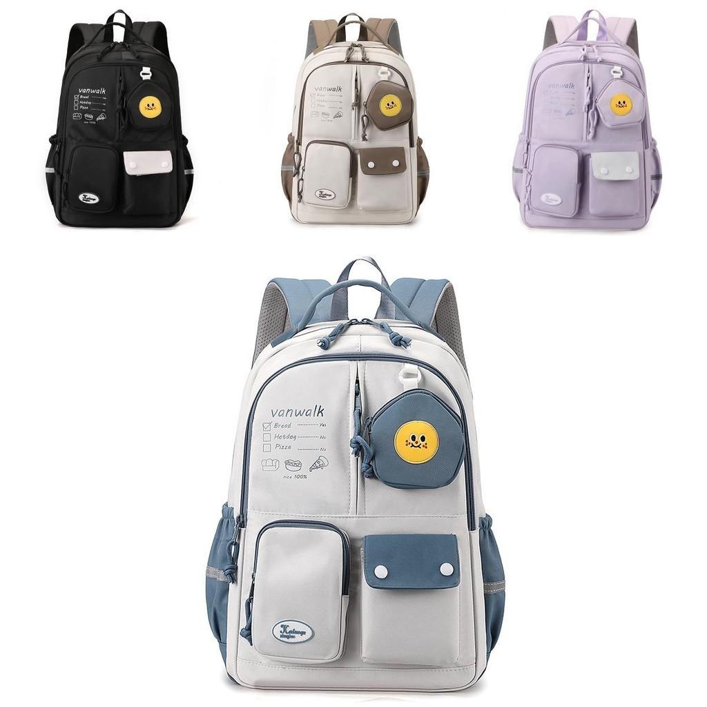 Versatile Nylon Backpack For School And Travel Ideal For Students With Trendy Colors