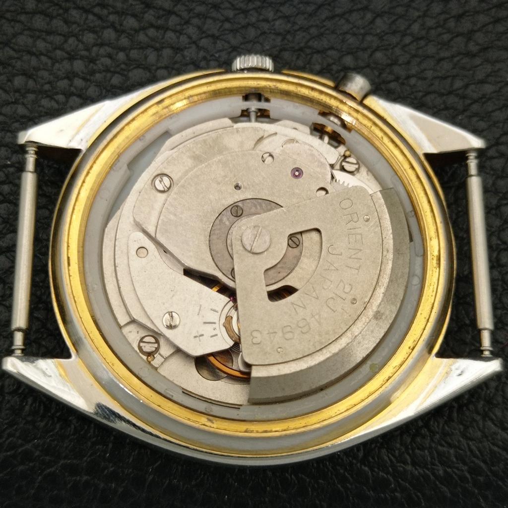 JAPAN VINTAGE ORIENT CRYSTAL AUTOMATIC 46943 MENS ORIGINAL DIAL WATCH A707785-1