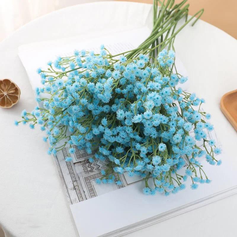 Branch Plastic Artificial Full Sky Stars Flowers Bouquet Multiple Colors 63cm Party Wedding Room Table Decorative Fake Plant