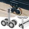 Hanging Sliding Track Wheel Barn Door Rollers 4 Wheel Trolley Assembly Roller Heavy Duty Sliding Door Hanger Labor Saving Tool