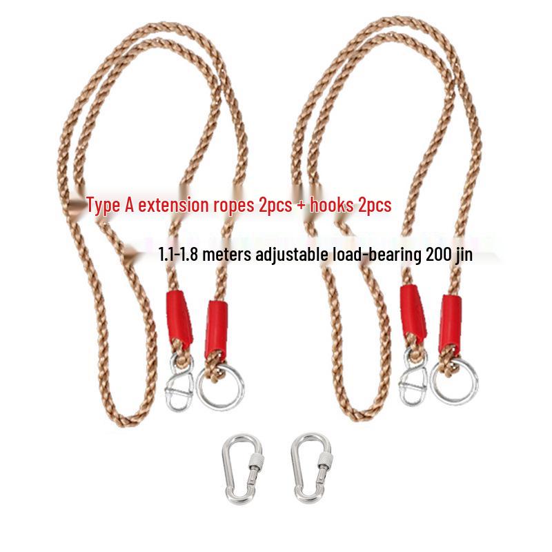 Adjustable Hanging Swing Extension and Suspension Rope Set