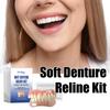 Soft Denture Reline Kit Simulation Braces Hide Missing Crooked Stained Broken Teeth for Men and Women Easy Use Dental Care 50g