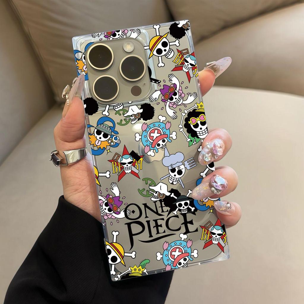 Clear Square Back Tube Case Protection For iPhone 15 Plus 13 14 Pro Max 12 11 16 ProMax Anti-Oxygen,Full Screen One Piece Pattern Casing