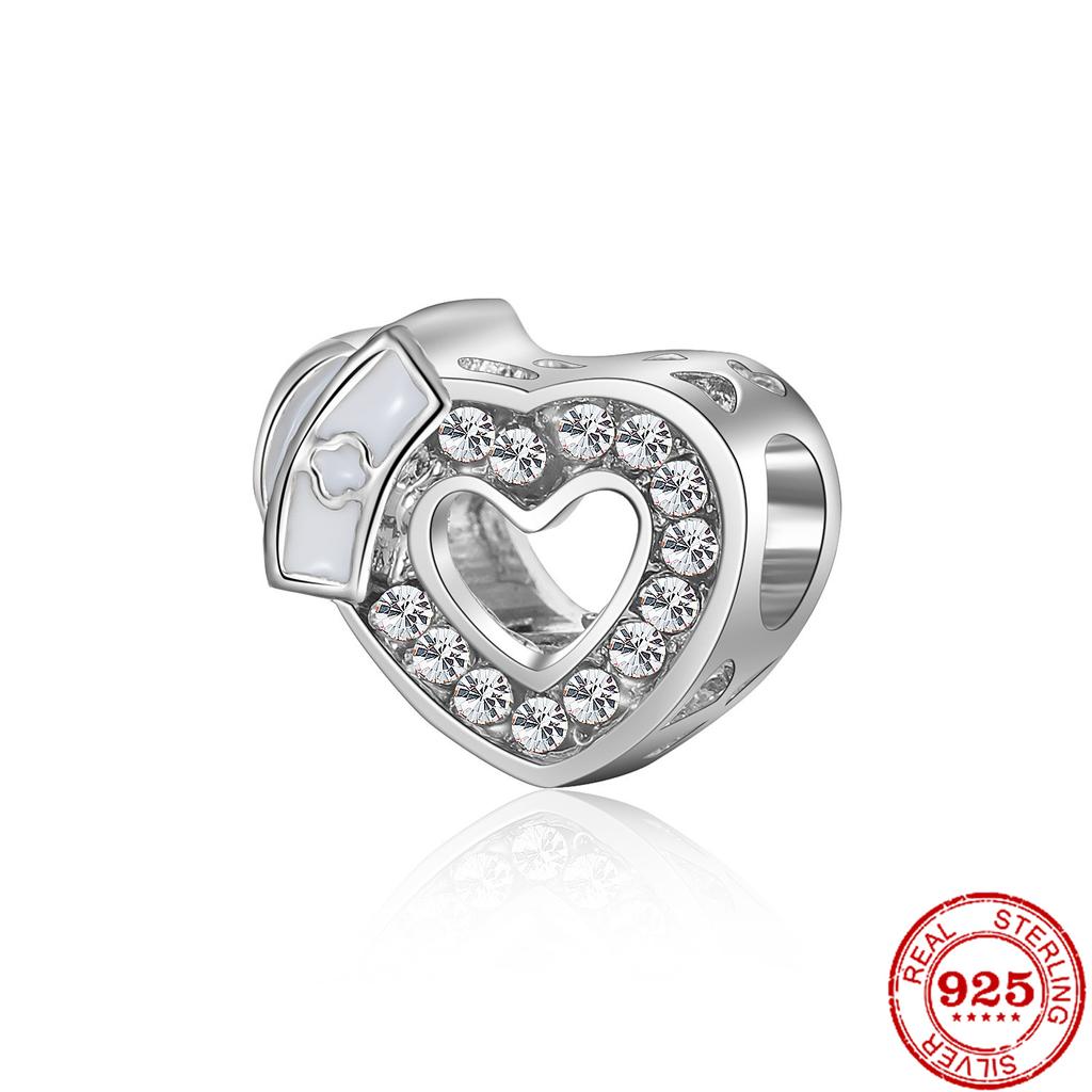 Vintage 925 Sterling Silber RN Nurse Charm Anhänger