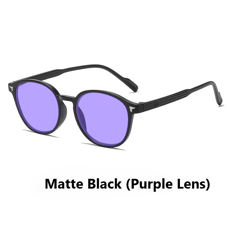 Occhiali Blocca Luce Blu con Lente Viola Tè Blu per Uomo Resistenti ai Raggi UV Occhiali da Gioco per Protezione degli Occhi e Uso del Computer