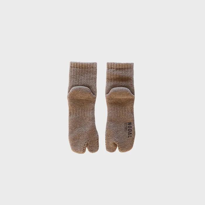[MERINO ANKLE TABI] Mocha