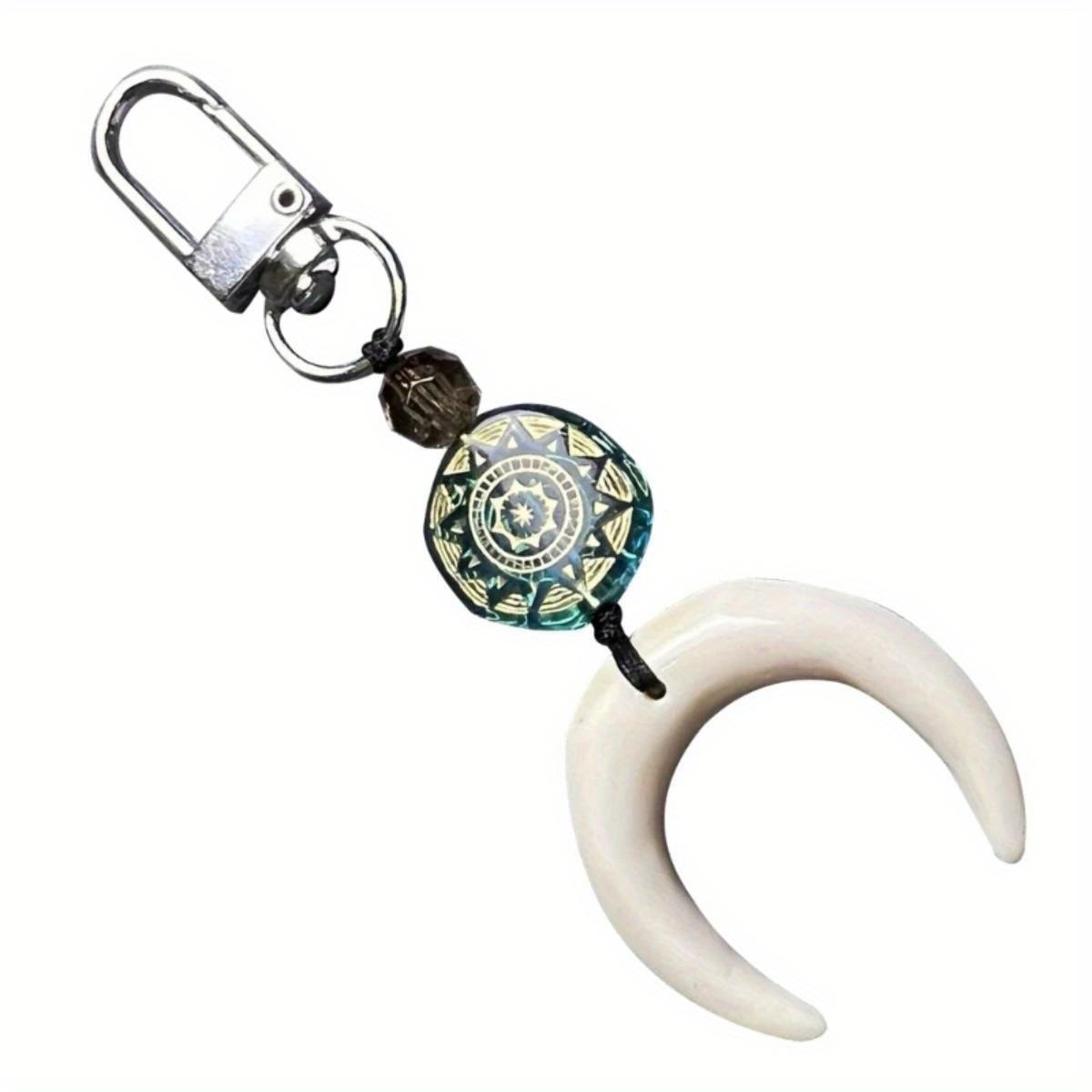 

Забавный брелок для ключей, милый брелок в виде полумесяца, креативный держатель для ключей, персонализированная подвеска для сумки, аксессуары