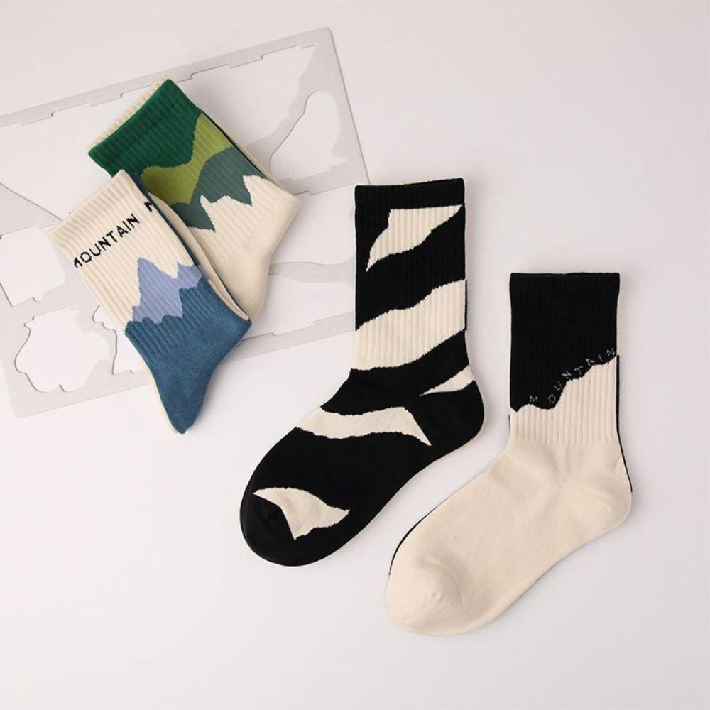 Polyester Fiber Unisex Graphic Socks Breathable Cotton Socks Breathable Sports Socks  Running