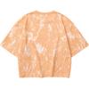 Skechers All Over Print Loose Fit Round Neck Short Sleeve T-Shirt Women tops Coral-Sand Orange Marble-Crackle L324W036-04HH