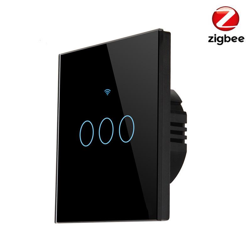 European Standard Zigbee Smart Touch Switch: Live/Neutral or Single Live Wire, App Controlled