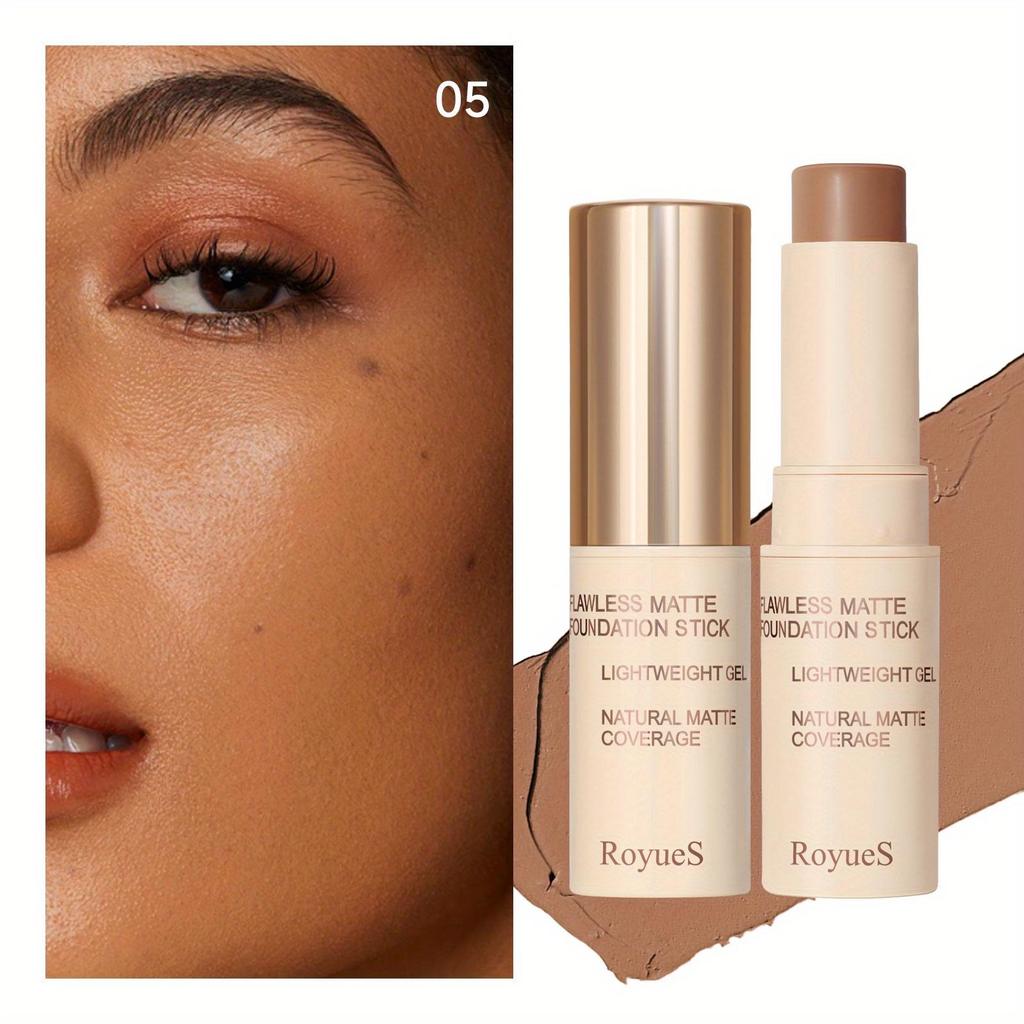 5 Colors Concealer Foundation Stick Matte Contouring Stick Oil Control Natural Isolated BB Cream Hydrating Long Lasting Moisturizing Foundation Fluid