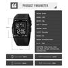 SKMEI 1967 reloj hombre Japan Digital movement Watch Mens military 3Bar Waterproof Countdown LED Light Electronic Wristwatches